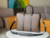 genuine leather Louis Vuitton replica laptop bag M52005
